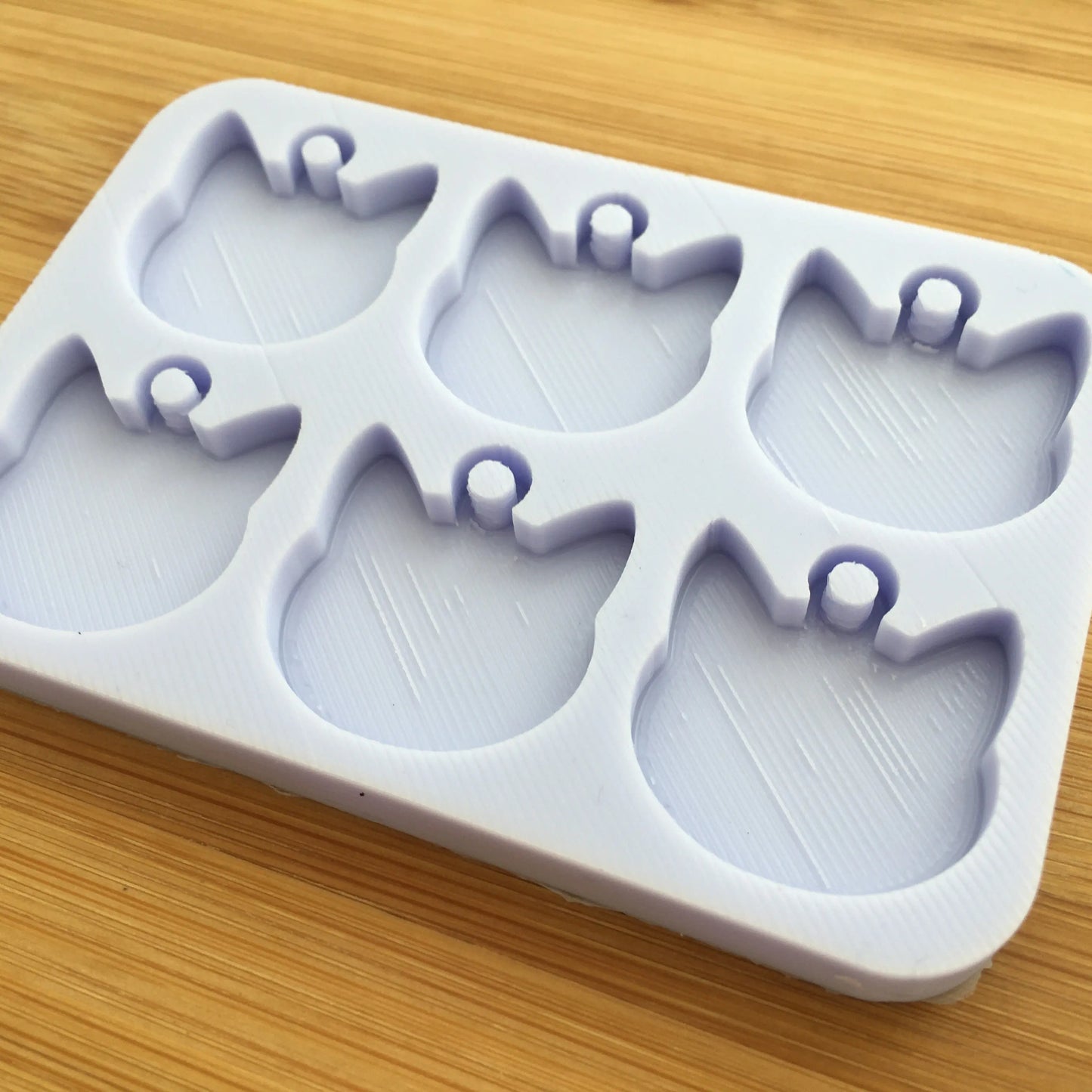 Cat Head with hoop Silicone Mold