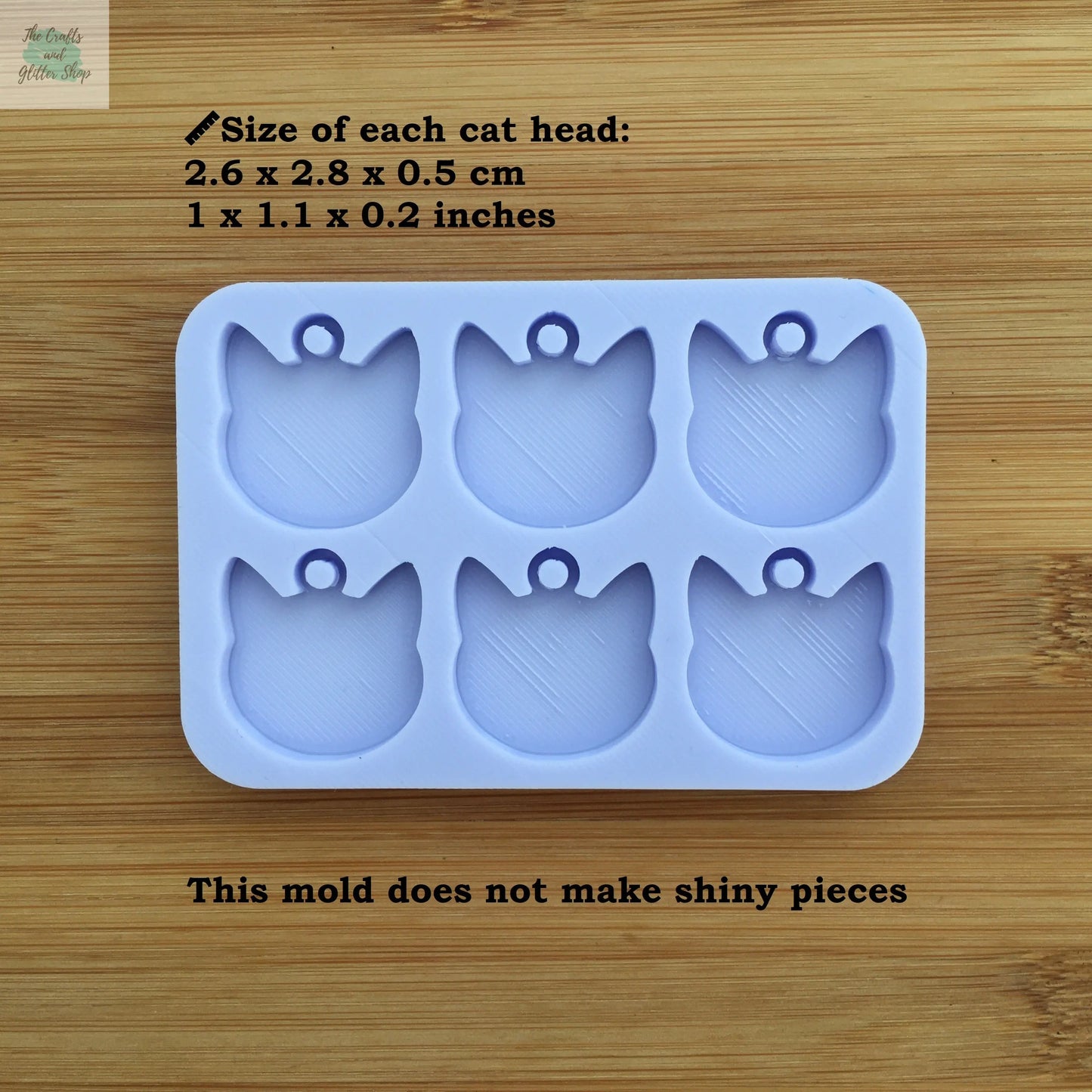 Cat Head with hoop Silicone Mold - The Crafts and Glitter Shop