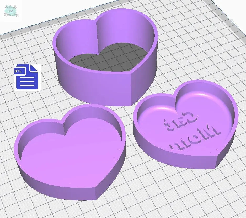Cat Mom Bath Bomb Mold STL File - for 3D printing - FILE ONLY - 3 piece Pet Mother's Day Bath Bomb Mould Hand Press - The Crafts and Glitter Shop