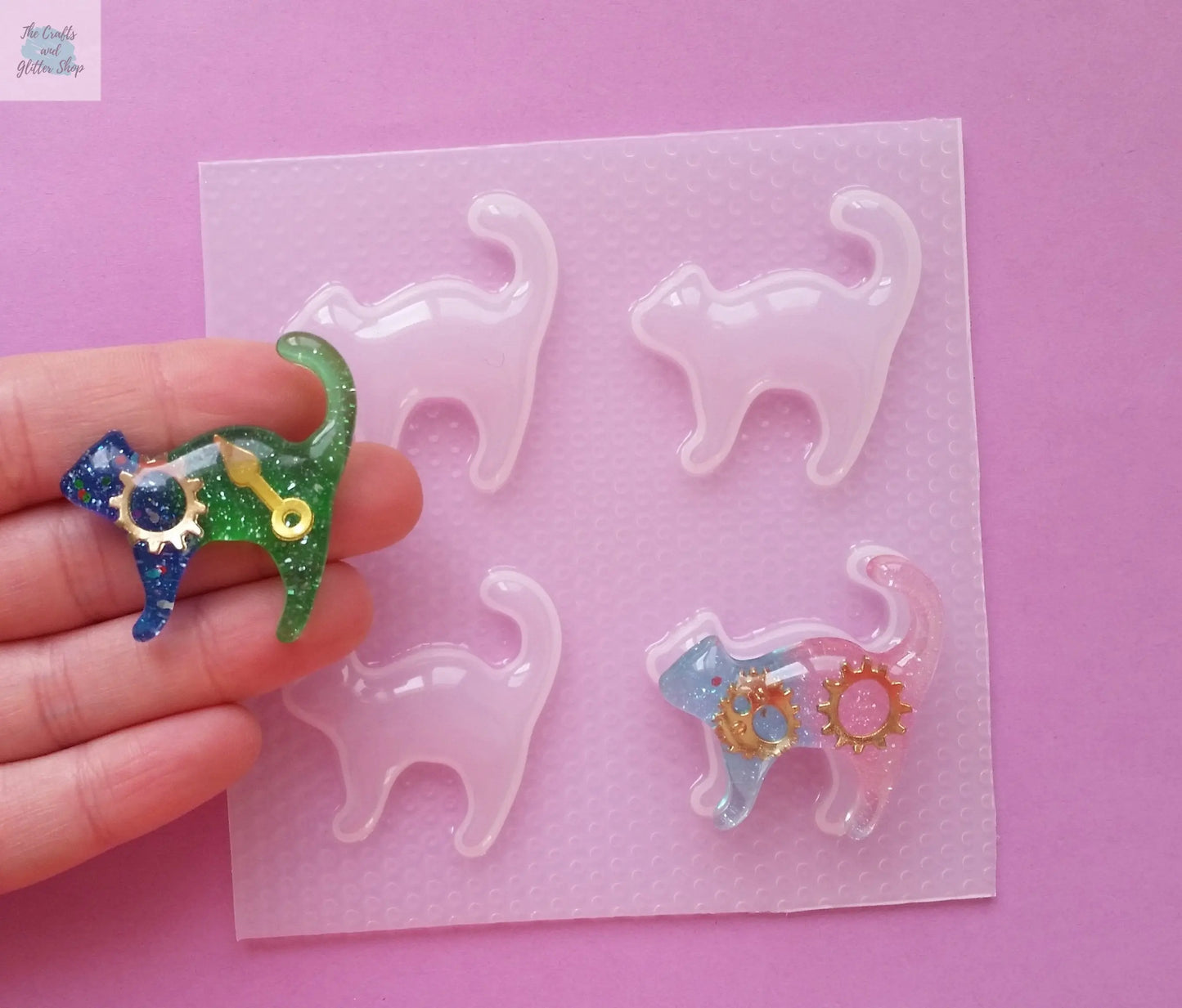 Cat Silhouette Plastic Mold The Crafts and Glitter Shop