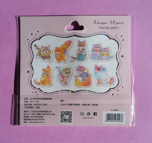 Cats Sticker Flakes Pack