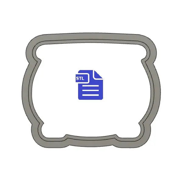 Cauldron Cookie Cutter STL File - for 3D printing - FILE ONLY - Digital Download