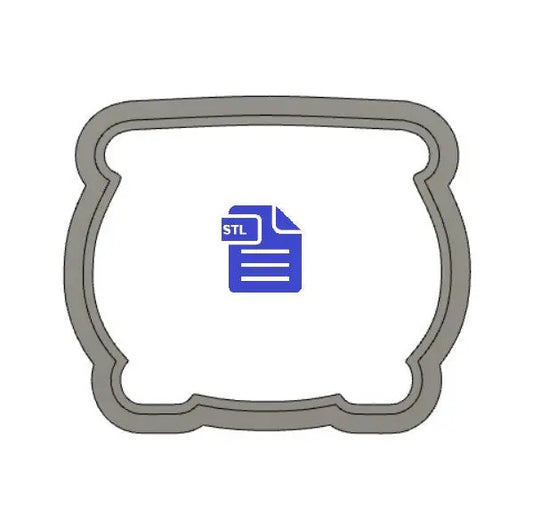 Cauldron Cookie Cutter STL File - for 3D printing - FILE ONLY - Digital Download