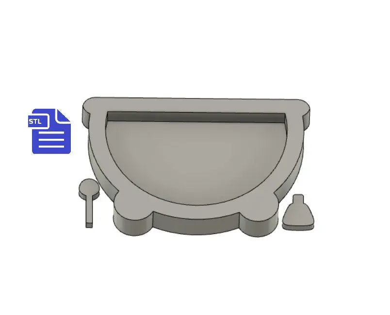 Cauldron Shaker with bits STL File - for 3D printing - FILE ONLY - includes spoon and potion shaker bits