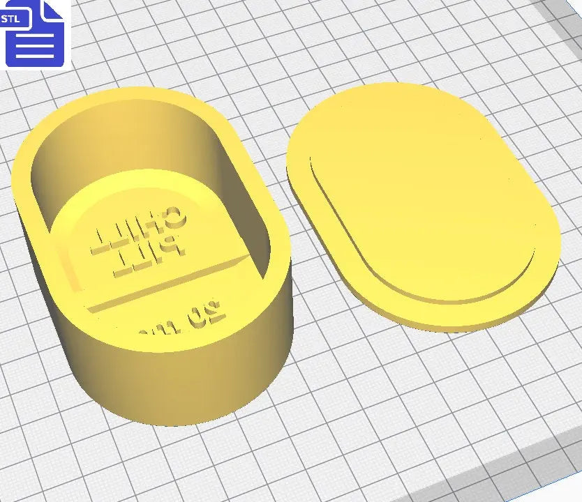 Chill Pill Bath Bomb Mold STL File - for 3D printing - FILE ONLY - Chill Pill Bath Bomb Press Mould Shower Steamer