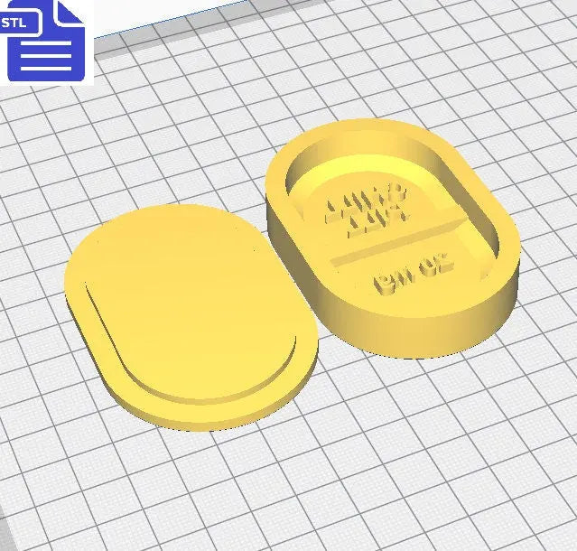 Chill Pill Snap Bar STL File - for 3D printing - FILE ONLY - Mold for Shower Steamer or small Bath Bomb - The Crafts and Glitter Shop