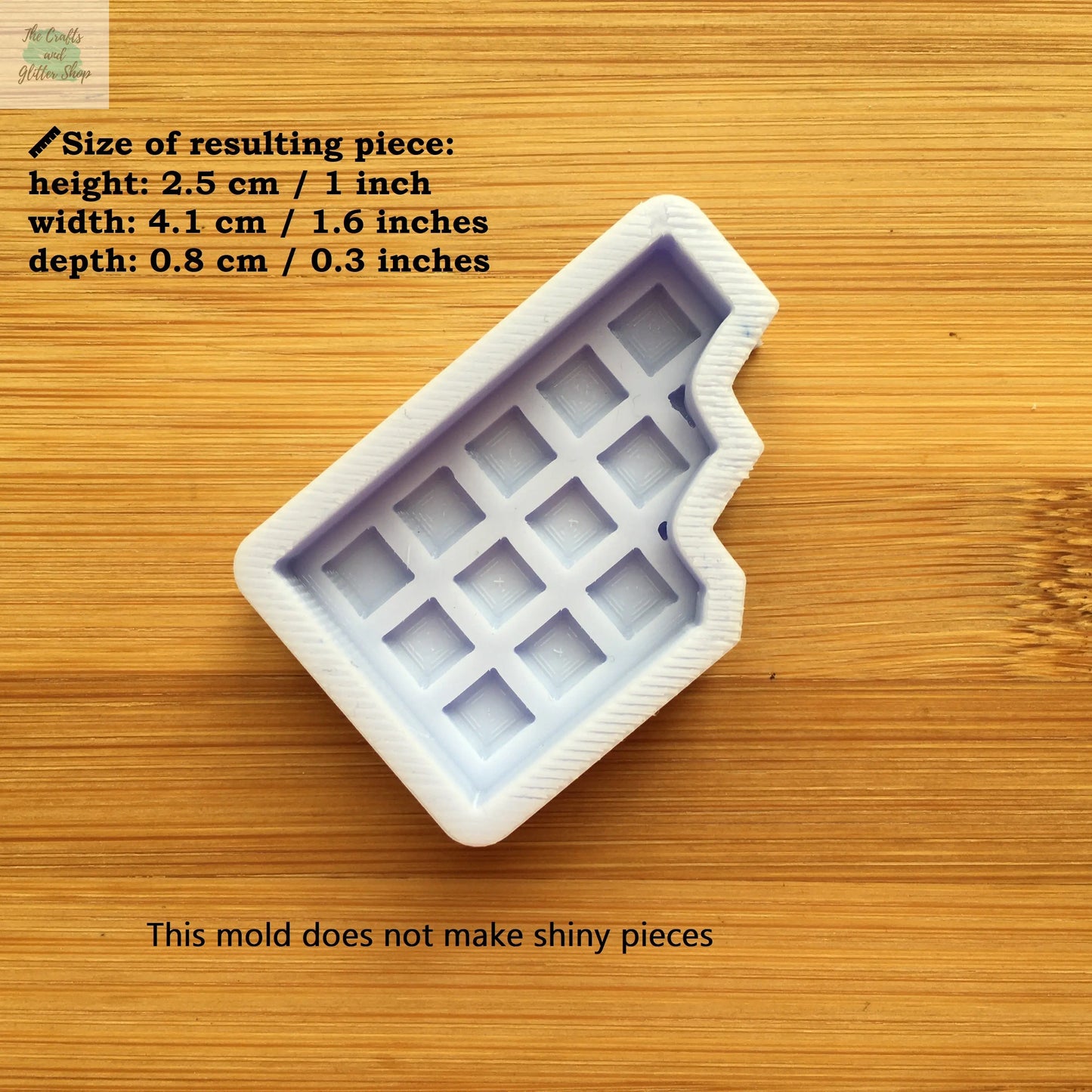 Chocolate Bar Silicone Mold - The Crafts and Glitter Shop