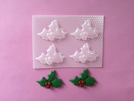 Christmas Holly Plastic Mold