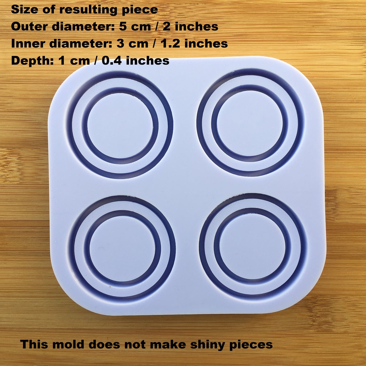 Circle Double Shaker Silicone Mold