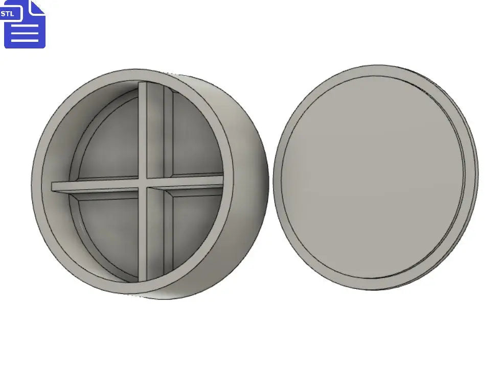 Circle Snap Bar Mold STL File - for 3D printing - FILE ONLY - Snap Bar Bath Bomb Mold - Shower Steamer Mold