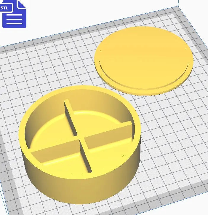 Circle Snap Bar Mold STL File - for 3D printing - FILE ONLY - Snap Bar Bath Bomb Mold - Shower Steamer Mold - The Crafts and Glitter Shop