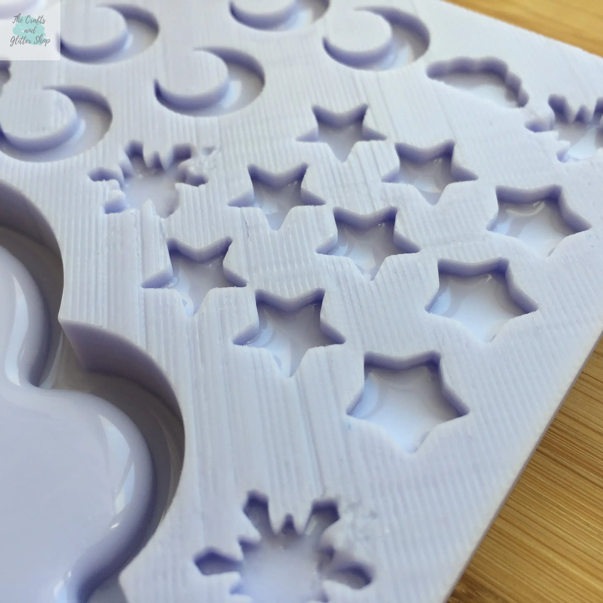 Cloud Shaker with bits Silicone Mold The Crafts and Glitter Shop