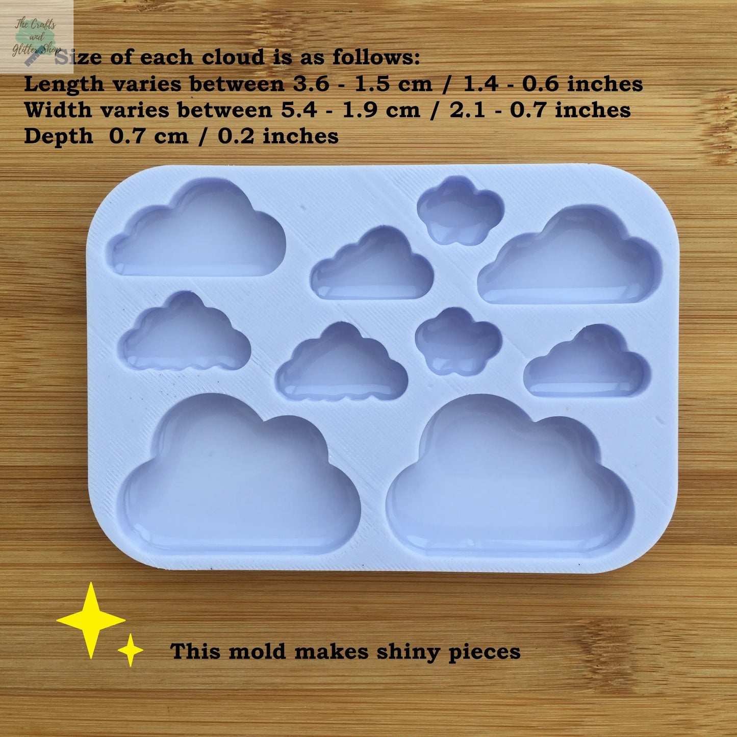 Clouds Silicone Mold The Crafts and Glitter Shop