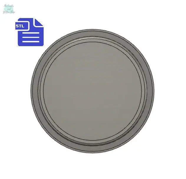 Coaster Mold Housing STL File - for 3D printing - FILE ONLY - Coaster Mold Housing for silicone mold making - diy freshies mold