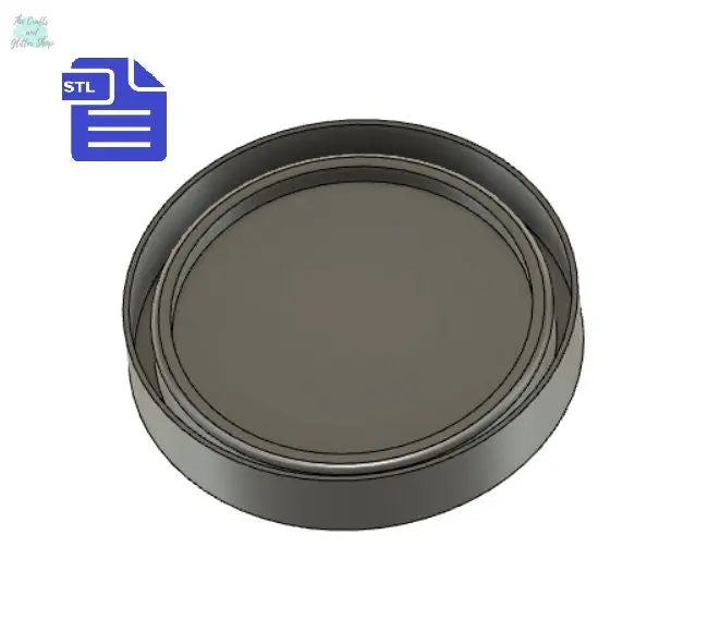 Coaster Mold Housing STL File - for 3D printing - FILE ONLY - Coaster Mold Housing for silicone mold making - diy freshies mold