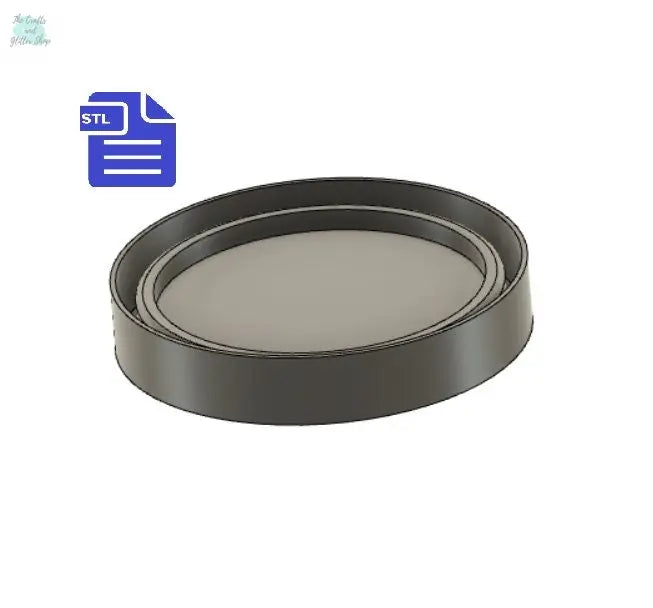 Coaster Mold Housing STL File - for 3D printing - FILE ONLY - Coaster Mold Housing for silicone mold making - diy freshies mold