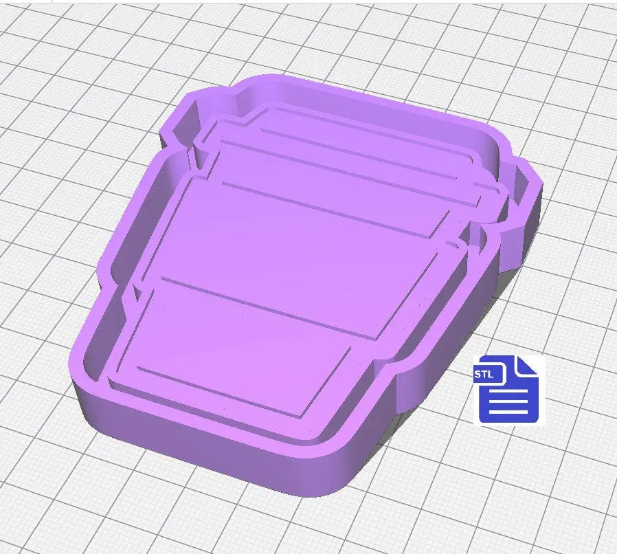 Coffee Cups Silicone Molds STL File - for 3D printing - FILE ONLY - with tray included to make your own silicone molds - 5 designs