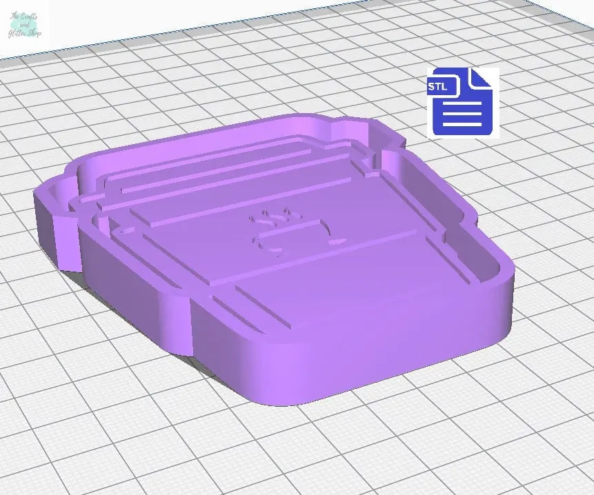 Coffee Cups Silicone Molds STL File - for 3D printing - FILE ONLY - with tray included to make your own silicone molds - 5 designs - The Crafts and Glitter Shop