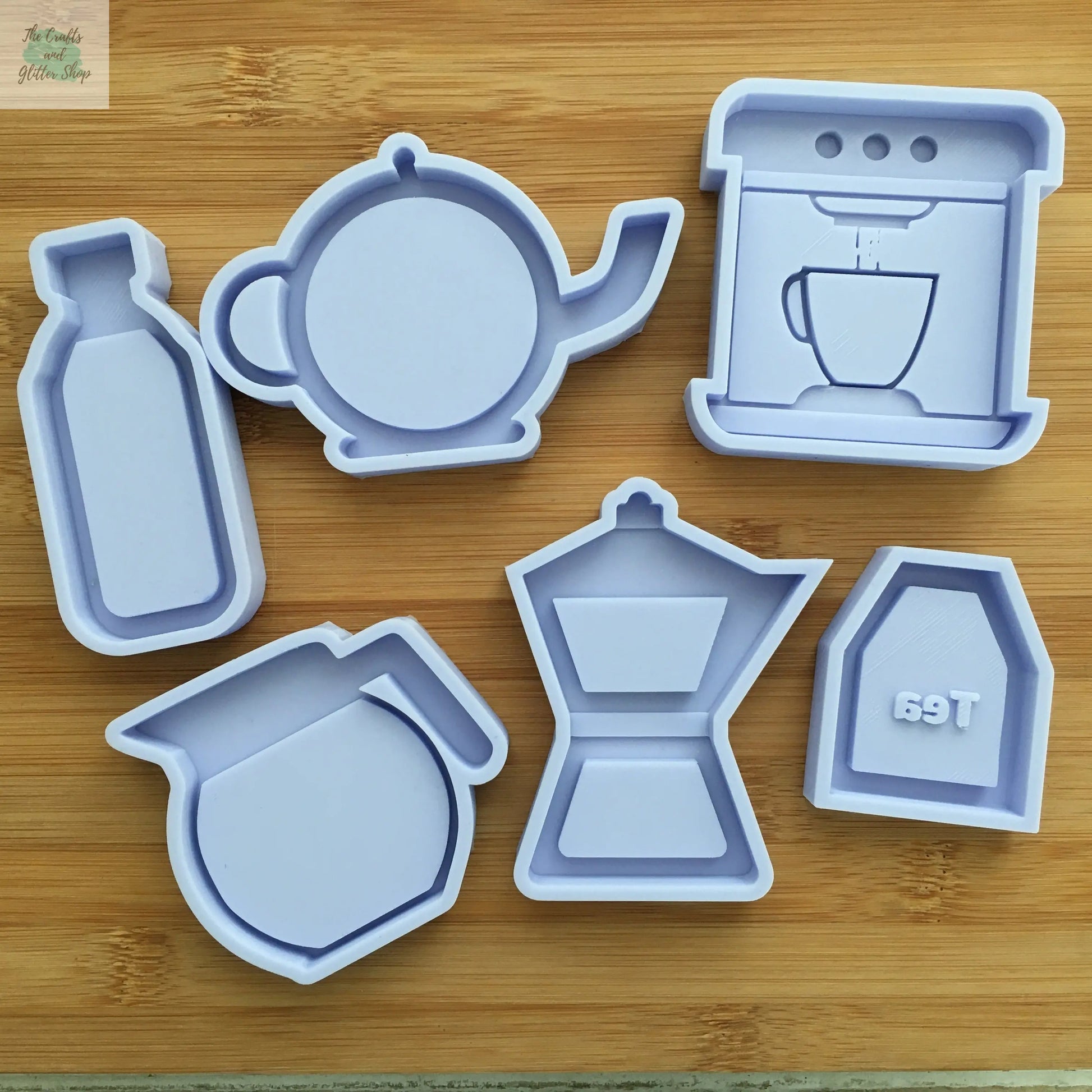 Coffee & Tea Time Items Silicone Mold - The Crafts and Glitter Shop