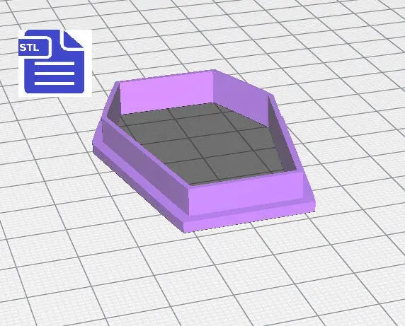 Coffin Cookie Cutter STL File - for 3D printing - FILE ONLY - Digital Download - The Crafts and Glitter Shop
