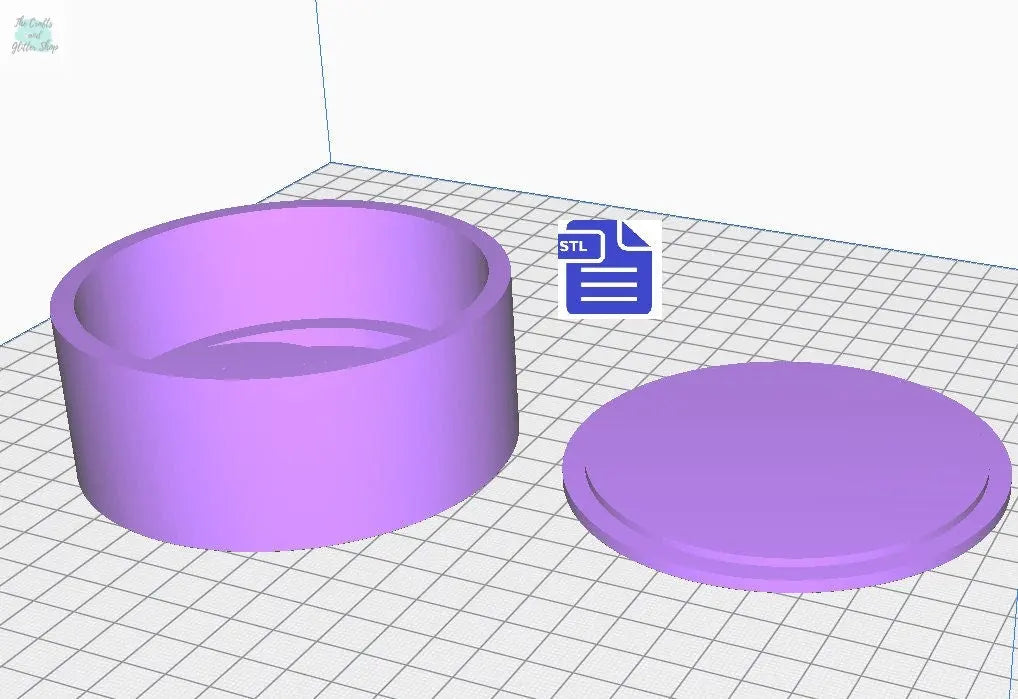 Crescent Moon Bar Bath Bomb Mold STL File - for 3D printing - FILE ONLY - Bath Bomb Press stl - Shower Steamer Mould - The Crafts and Glitter Shop