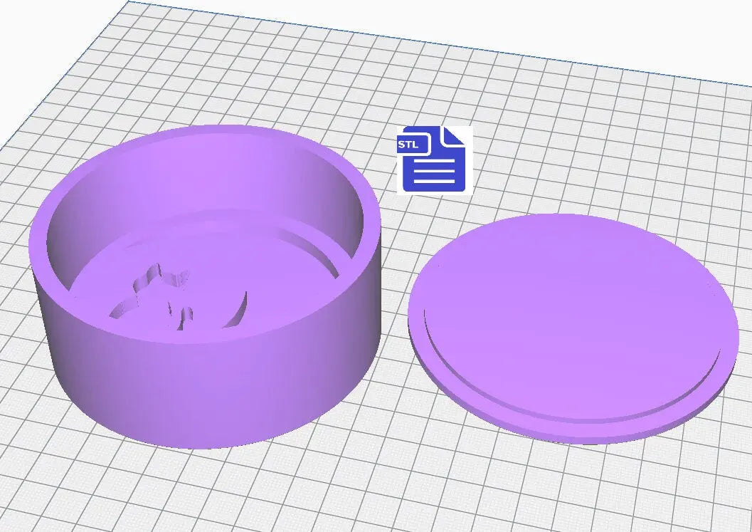 Crescent Moon Cat Bath Bomb Mold STL File - for 3D printing - FILE ONLY - Bath Bomb Bar Press Mold - Shower Steamer Mould