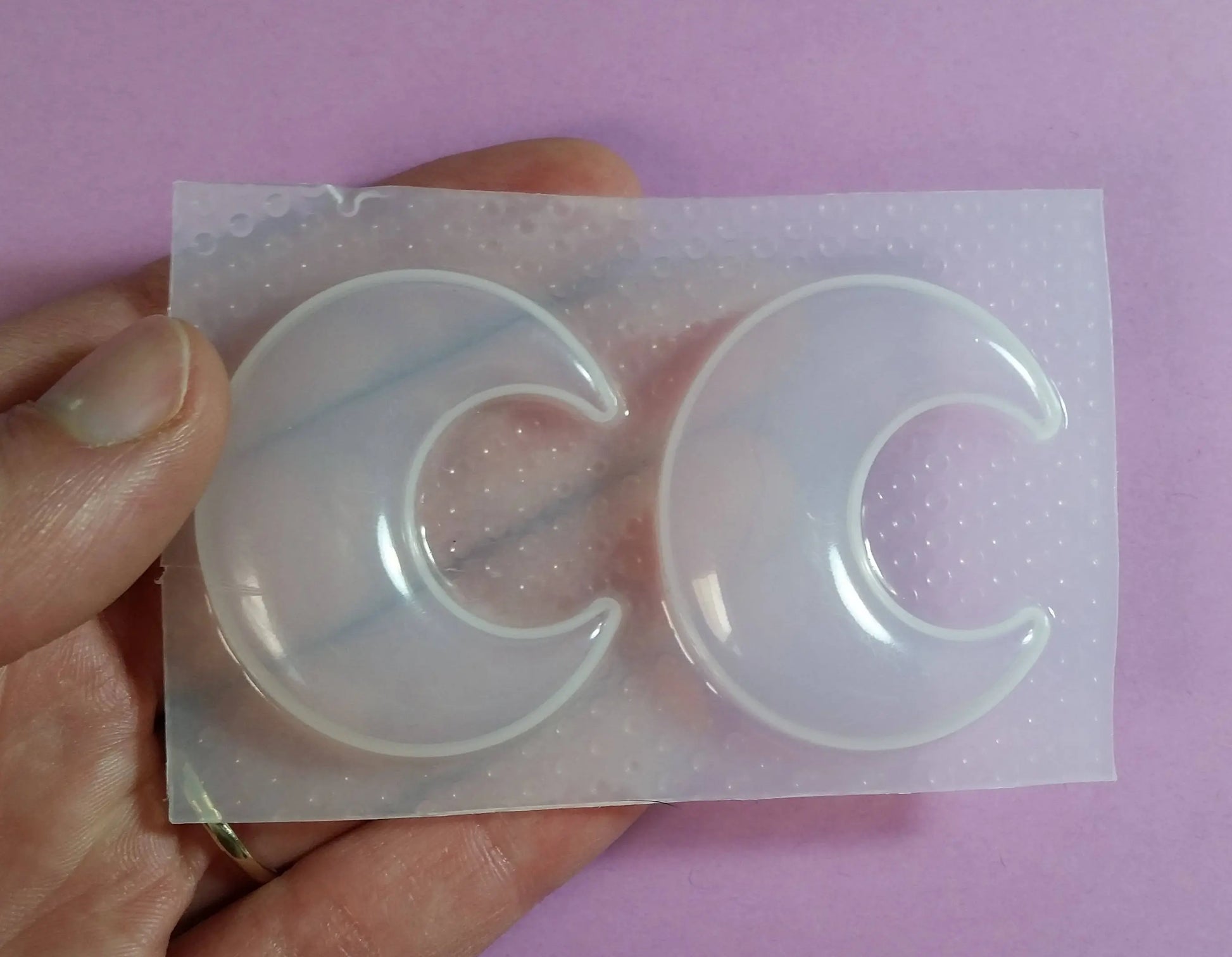 Crescent Moon Plastic Mold The Crafts and Glitter Shop