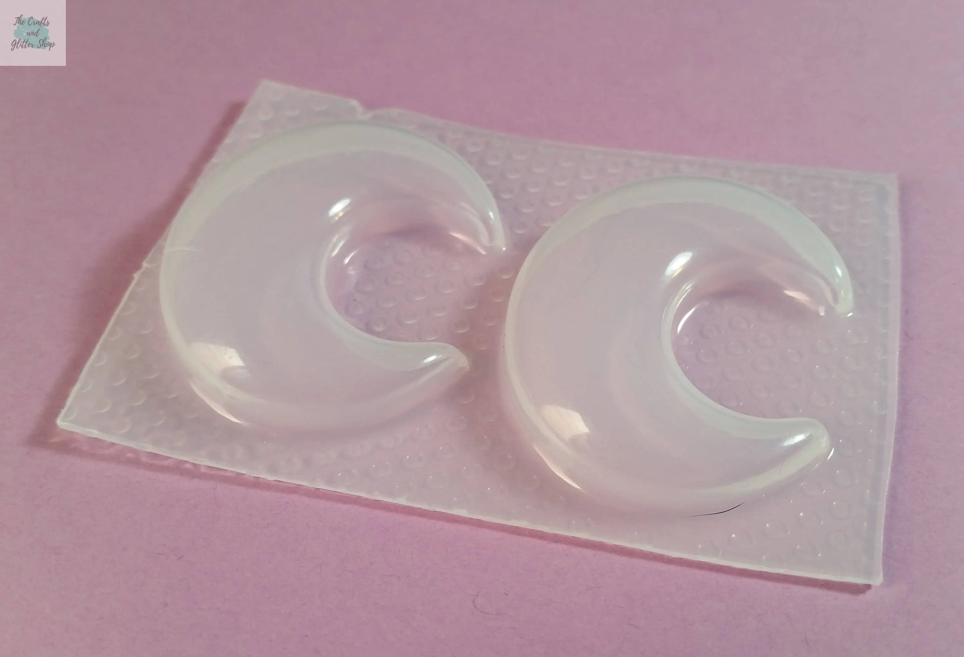 Crescent Moon Plastic Mold The Crafts and Glitter Shop