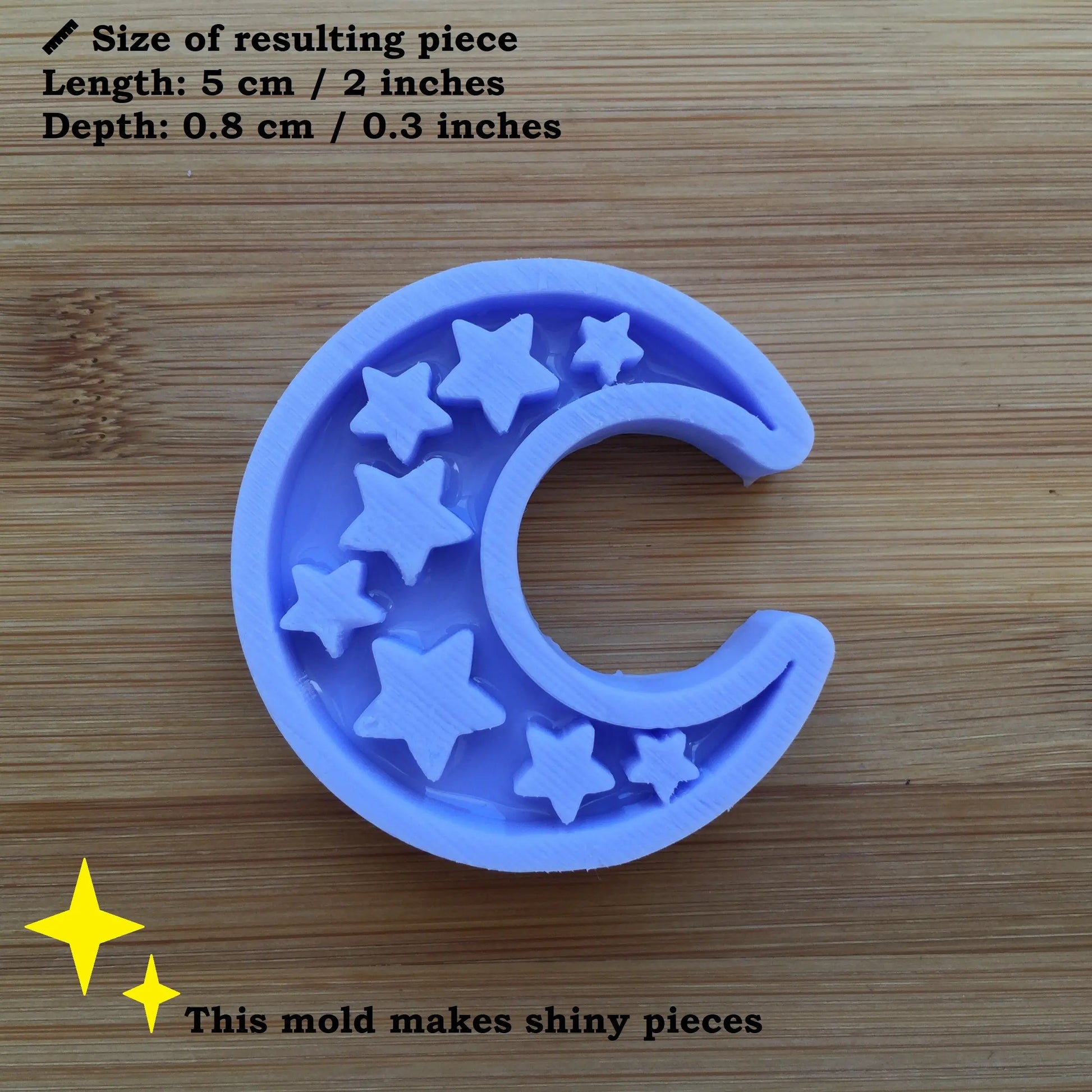 Crescent Moon Silicone Mold The Crafts and Glitter Shop