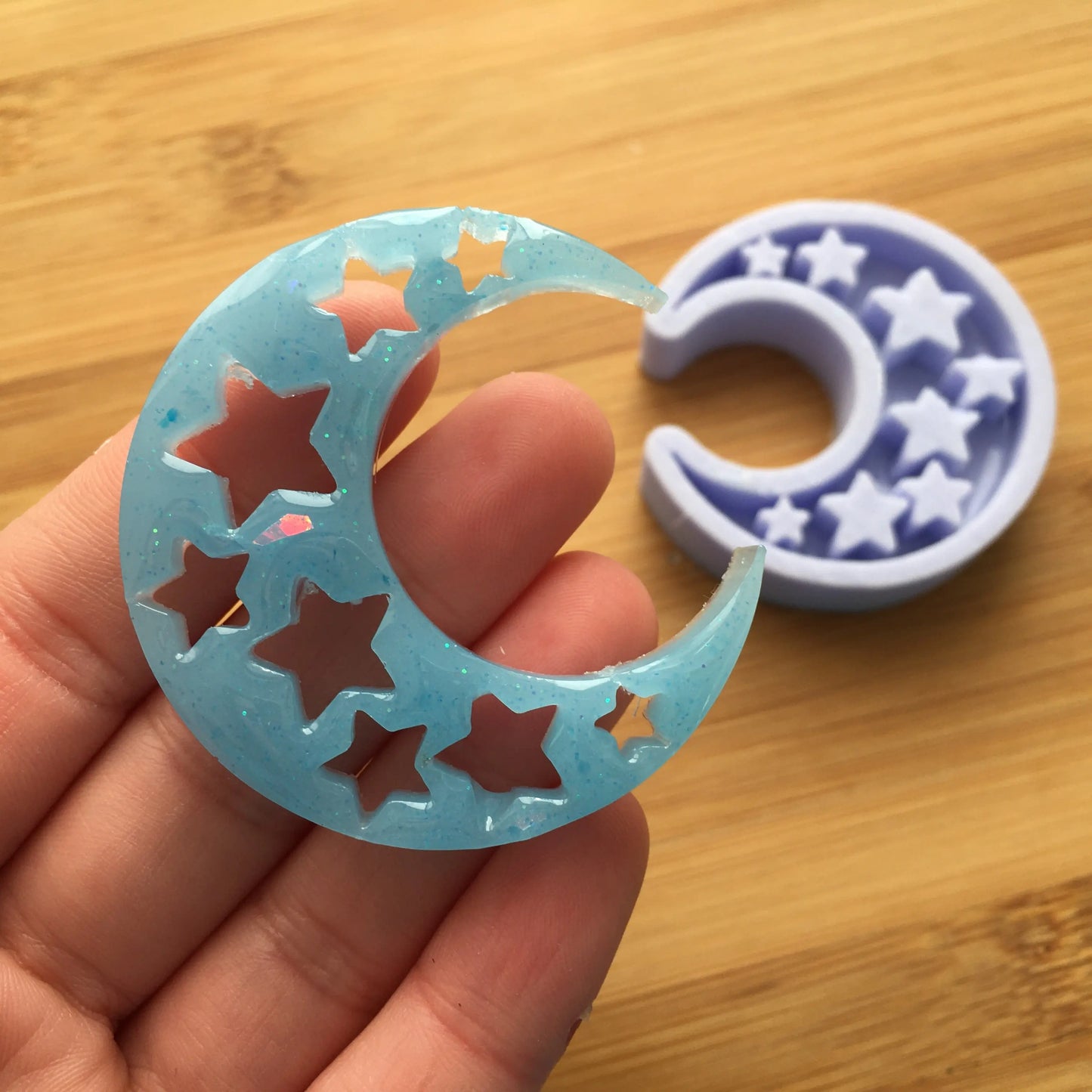 Crescent Moon Silicone Mold The Crafts and Glitter Shop
