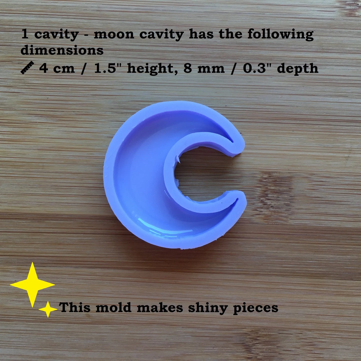 Crescent Moon Silicone Mold - The Crafts and Glitter Shop