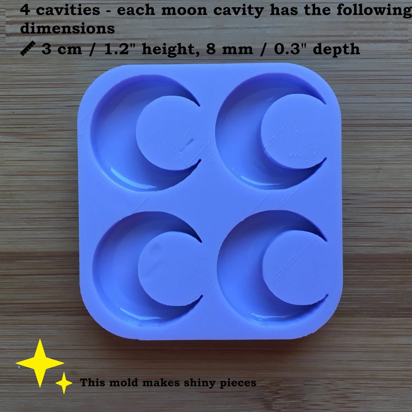Crescent Moon Silicone Mold - The Crafts and Glitter Shop