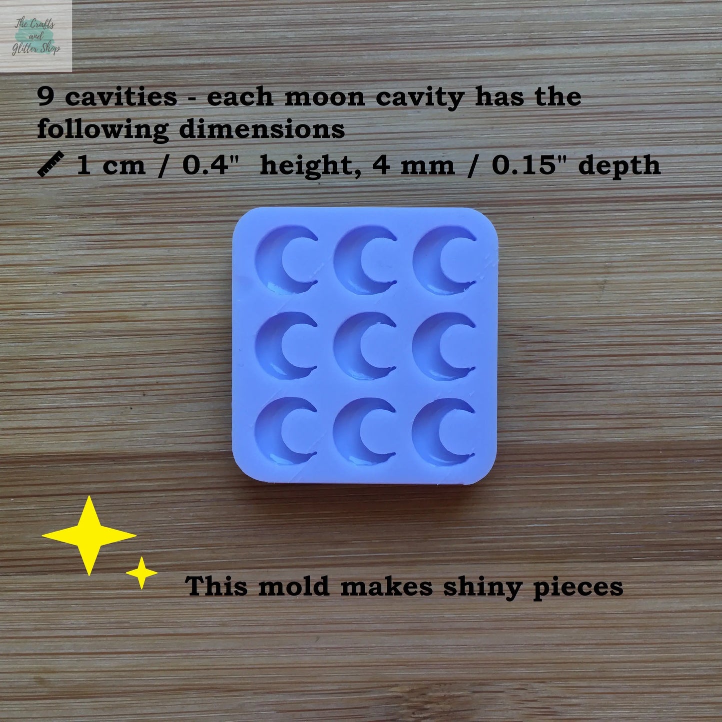 Crescent Moon Silicone Mold - The Crafts and Glitter Shop