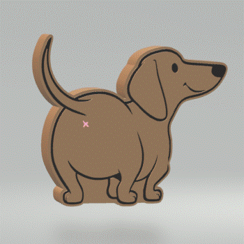 Dachshund Bath Bomb Mold STL File