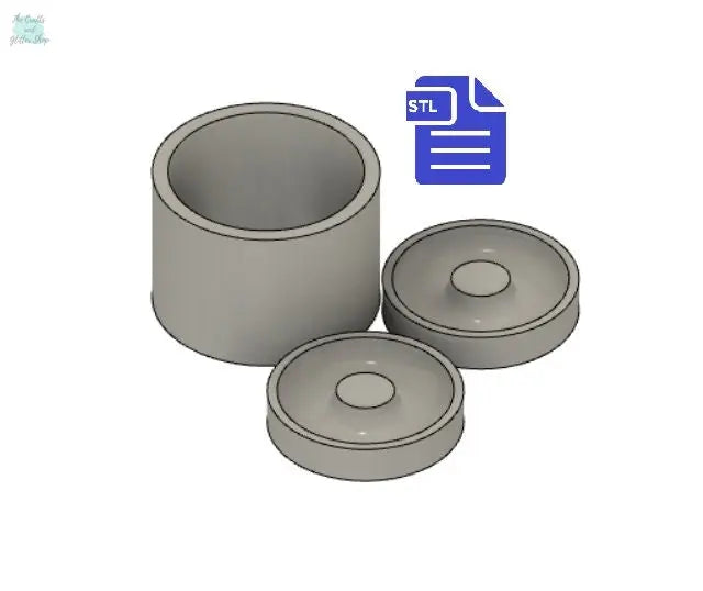 Donut Shower Steamer Press STL File - for 3D printing - FILE ONLY - Bath Bomb Mold - Doughnut Fizzies