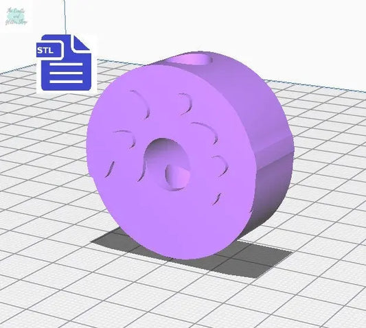 Donut Straw Topper STL File - for 3D printing - FILE ONLY - Instant Digital Download - The Crafts and Glitter Shop