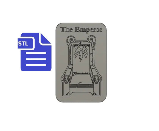 Emperor Tarot Card STL File - for 3D printing - FILE ONLY - The Crafts and Glitter Shop