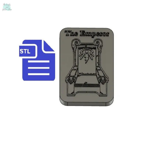 Emperor Tarot Card STL File - for 3D printing - FILE ONLY - The Crafts and Glitter Shop