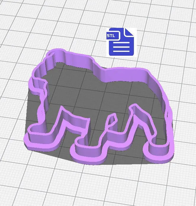English Bulldog Cookie Cutter STL File - for 3D printing - FILE ONLY - Digital Download - The Crafts and Glitter Shop