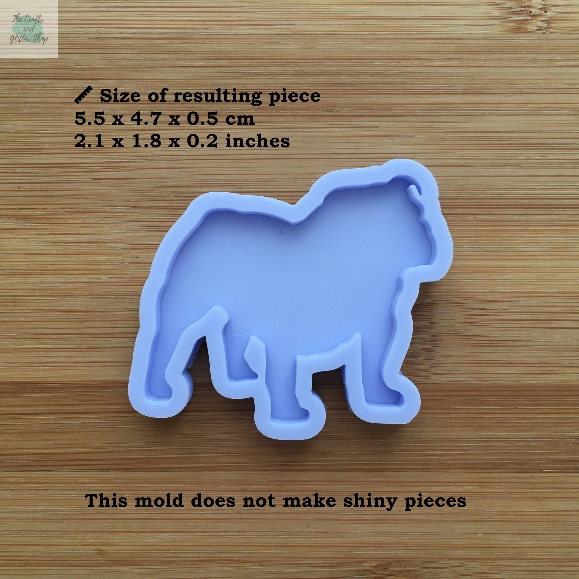 English Bulldog Silhouette Silicone Mold