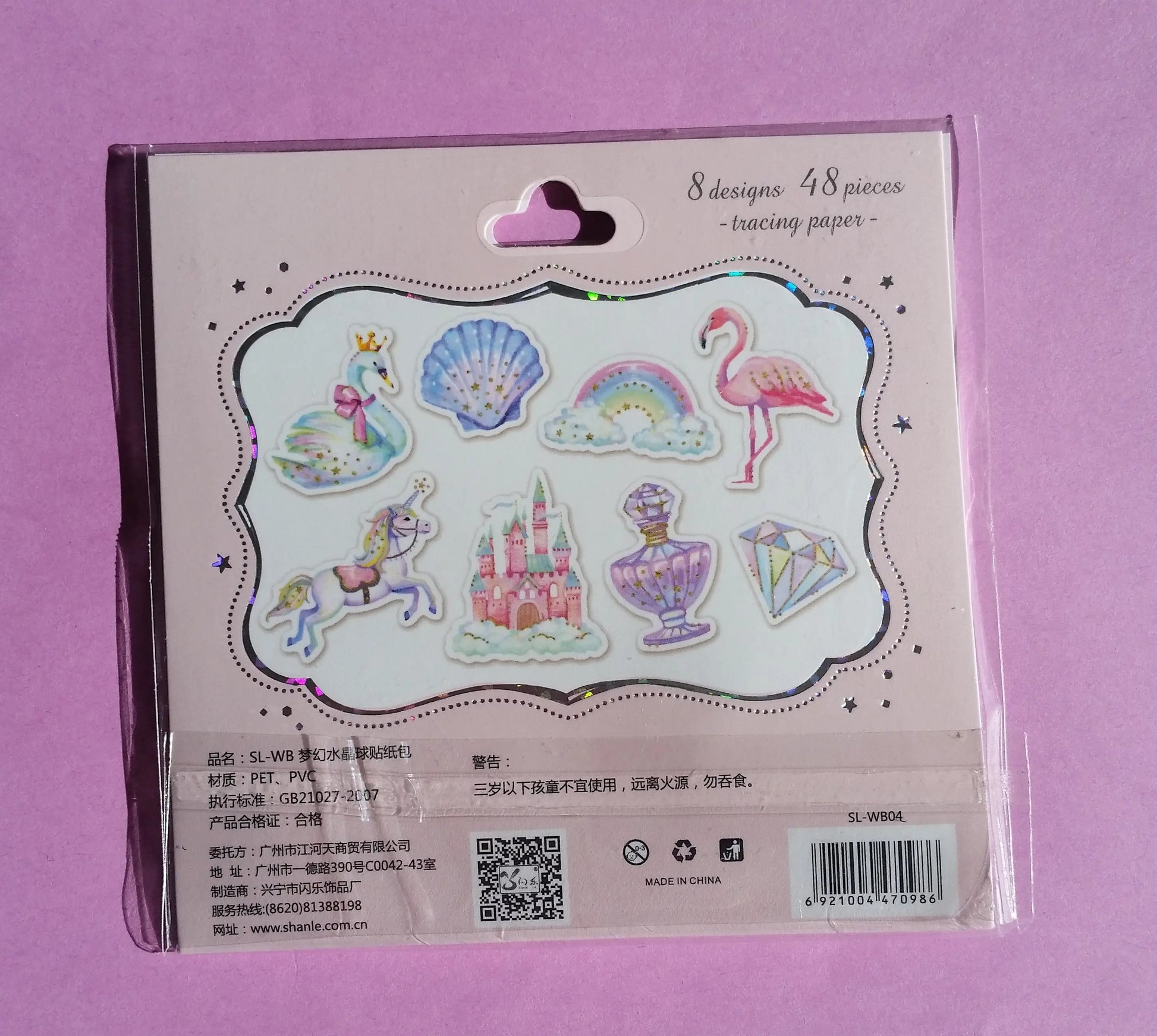Fairy tale Sticker Flakes Pack - 48 pieces The Crafts and Glitter Shop