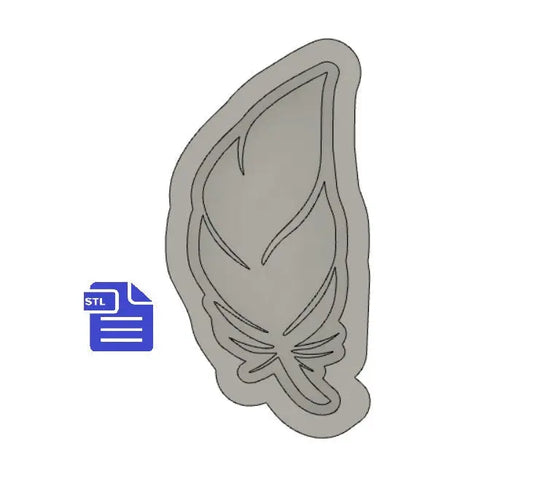Feather Bath Bomb Mold STL File - for 3D printing - FILE ONLY - Bath Bomb Hand Press Mould