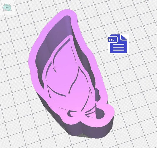 Feather Bath Bomb Mold STL File - for 3D printing - FILE ONLY - Bath Bomb Hand Press Mould - The Crafts and Glitter Shop