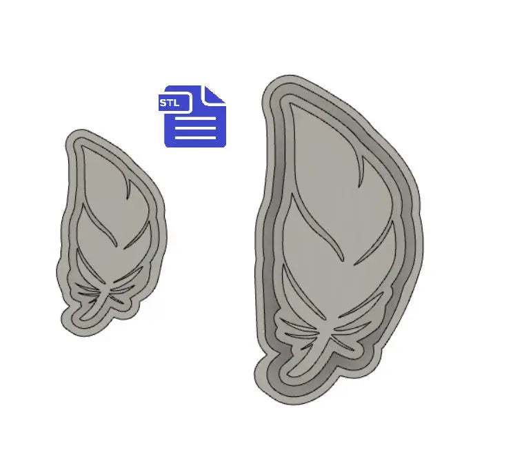 Feather Mold Housing STL File - for 3D printing - FILE ONLY - to make silicone molds for resin, soap or bath bombs - diy freshies mold - The Crafts and Glitter Shop