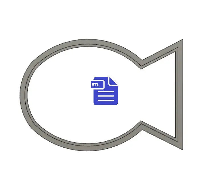 Fish Cookie Cutter STL File - for 3D printing - FILE ONLY - Digital Download - The Crafts and Glitter Shop