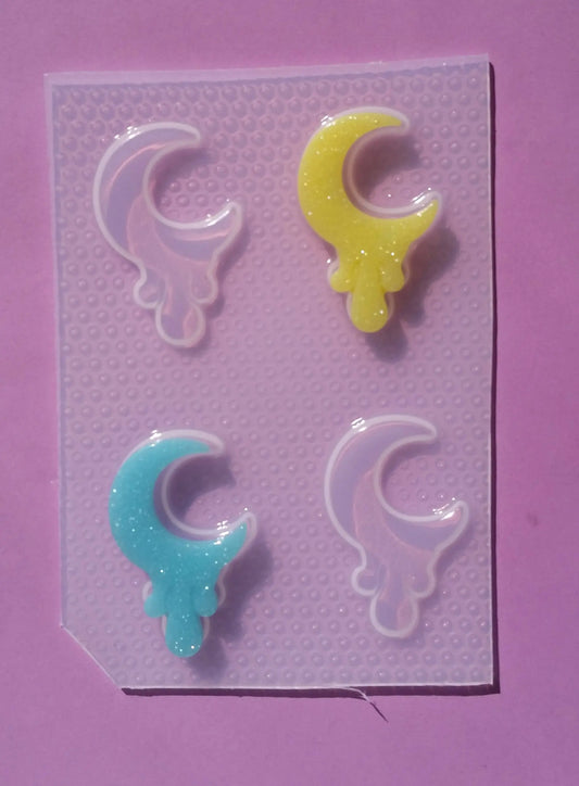 Flat Melting Moon Plastic Mold