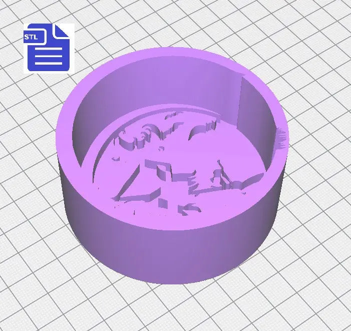Flying Witch Bath Bomb Mold STL File - for 3D printing - FILE ONLY - Halloween Bath Bomb Press Shower Steamer - The Crafts and Glitter Shop