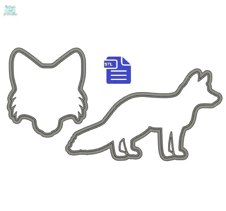 Fox Cookie Cutter STL File - for 3D printing - FILE ONLY - Digital Download - The Crafts and Glitter Shop
