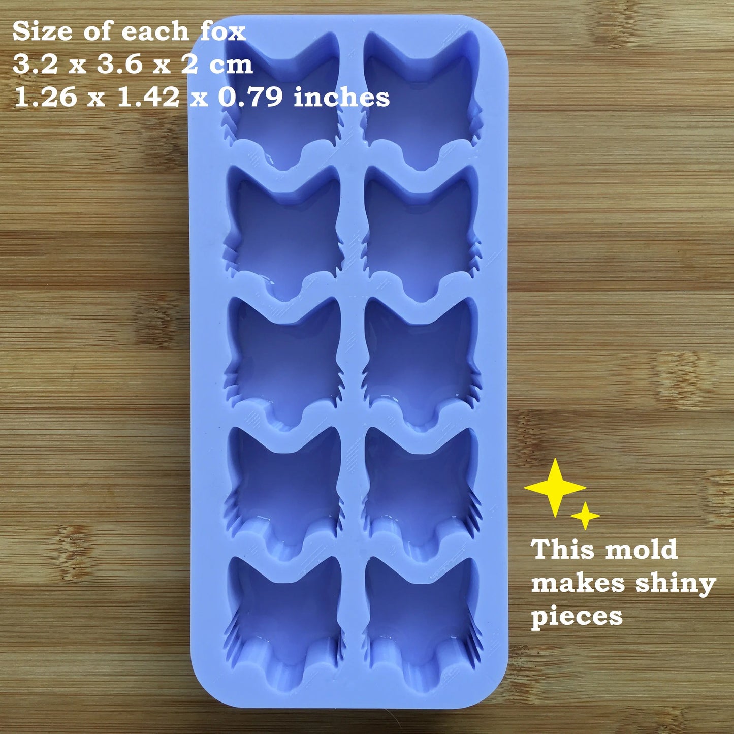 Fox Head Silicone Mold - The Crafts and Glitter Shop