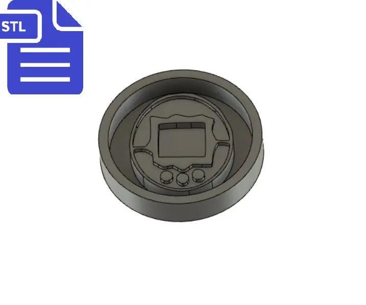 Game Console STL File - for 3D printing - FILE ONLY - Digital Pet Gamer Console for silicone mold making - diy freshies mold